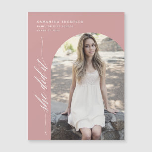 Rosa Polvorienta Lo Hizo Arch Photo Graduation Mag