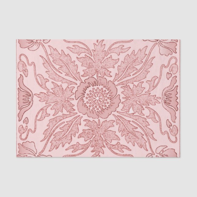 Rosa Polvoriento - Papel de tono Art Nouveau (Anverso)