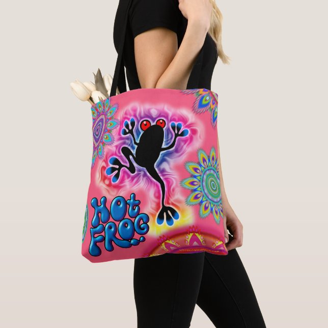 Rosa psicodélico de la bolsa de asas de la resaca (Detalle)