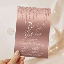 Rosa Purpurina de Oro 70.ª invitación a fiesta de