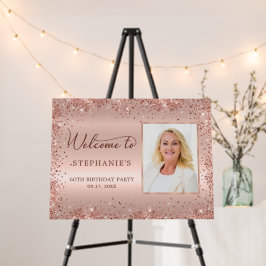 Rosa Purpurina de oro Relieve metalizado foto 60 c