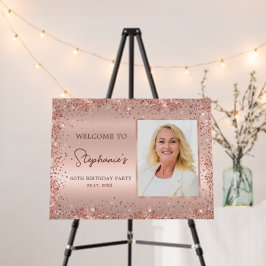 Rosa Purpurina de Relieve metalizado dorado 60º cu