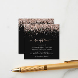 Rosa Purpurina dorado Boda detalles de recepción e