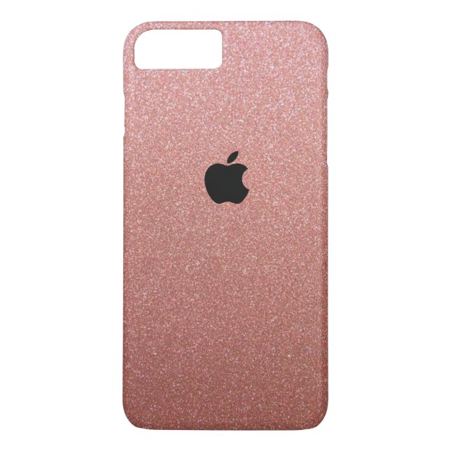 Rosa Purpurina Gold Tema Iphone 7 más funda (Reverso)