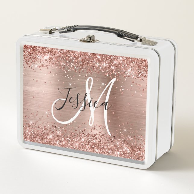 Rosa Purpurinoso Relieve metalizado dorado Monogra (Anverso)