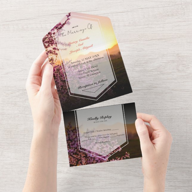 Rosa Real Todo En Una Invitación (desgarro)