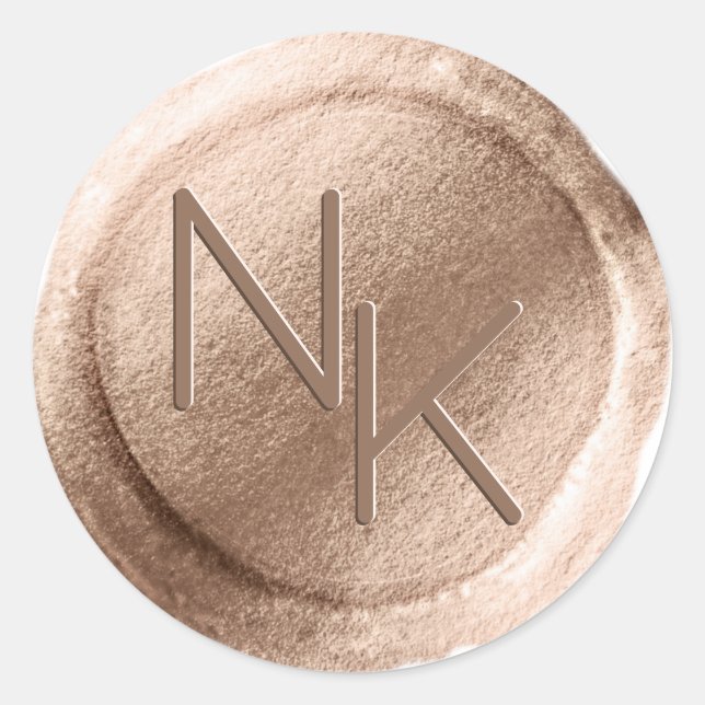 Rosa Relieve metalizado dorado Sello para sobres d (Anverso)