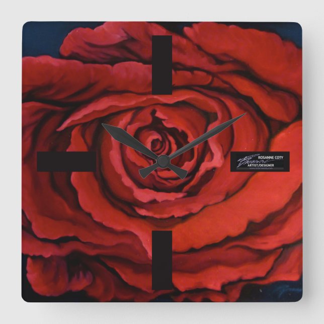 ROSA - Reloj de pared (Anverso)