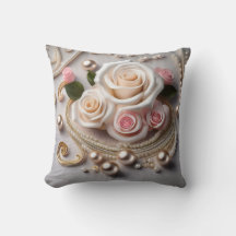 Rosa reversible y almohada de perla