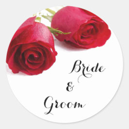 Rosa roja acuarela - Pegatina Rosa