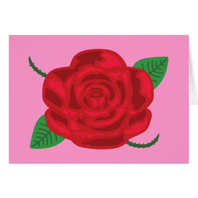 Rosa Roja bonito (Anverso (Horizontal))