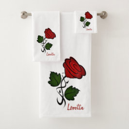 Rosa Roja con Nombre