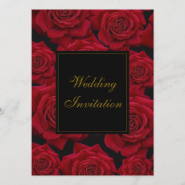 Rosa Roja Elegante - Invitación a la boda