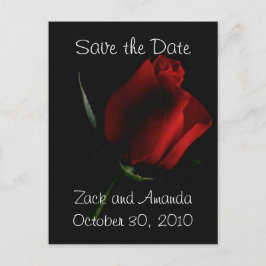 Rosa Roja en negro - invitación