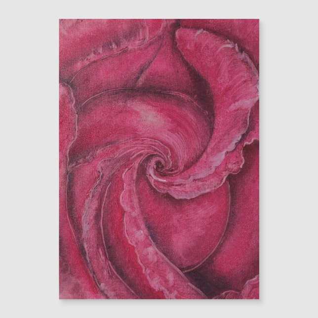 Rosa roja en primer plano (Anverso)