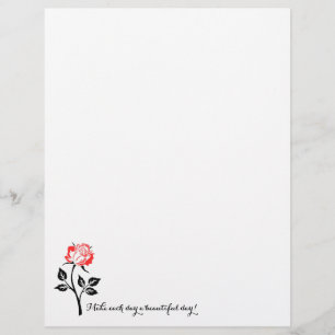 Rosa Roja, ¡Haz Que Cada Día Sea Hermoso! Papel de