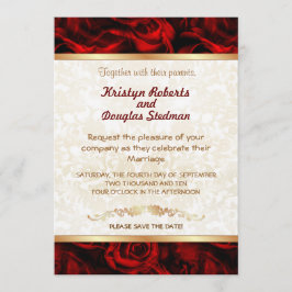 Rosa Roja - Invitación a la boda