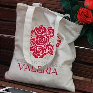 Rosa Roja Madre de la bolsa de favores matrimonial