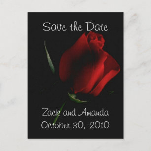 Rosa Roja sobre Negro - invitación