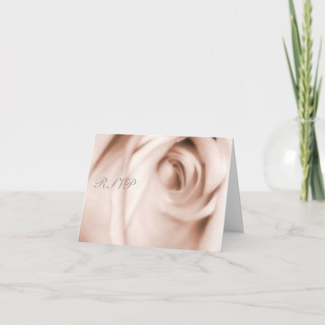 rosa rojizo, tarjeta RSVP (Anverso)
