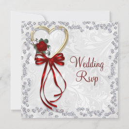 Rosa romántico, Boda de diamantes y cinta roja