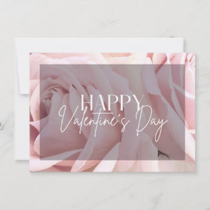 Rosa rosa feliz tarjeta de San Valentín