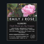 Rosa rosa, florista, publicidad florista<br><div class="desc">Rosa Rosada,  Florist,  Florising Advertising Flyer by The Business Card Store.</div>