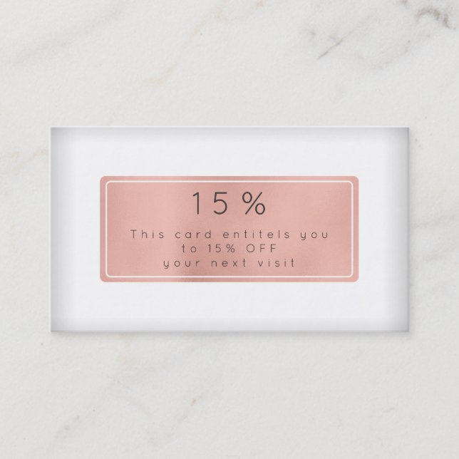 Rosa Rosa Oro Polvo Blanco Descuento Salón De Bell (Anverso)