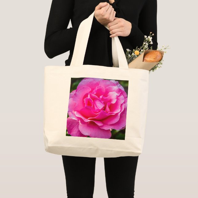 Rosa rosa rosa delgado bolsa de tocador grande (Anverso (producto))