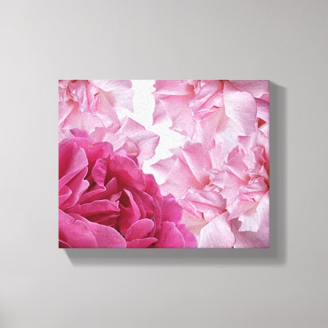 rosa rosa rosa rosado pétalo abstracto arte floral (Anverso)