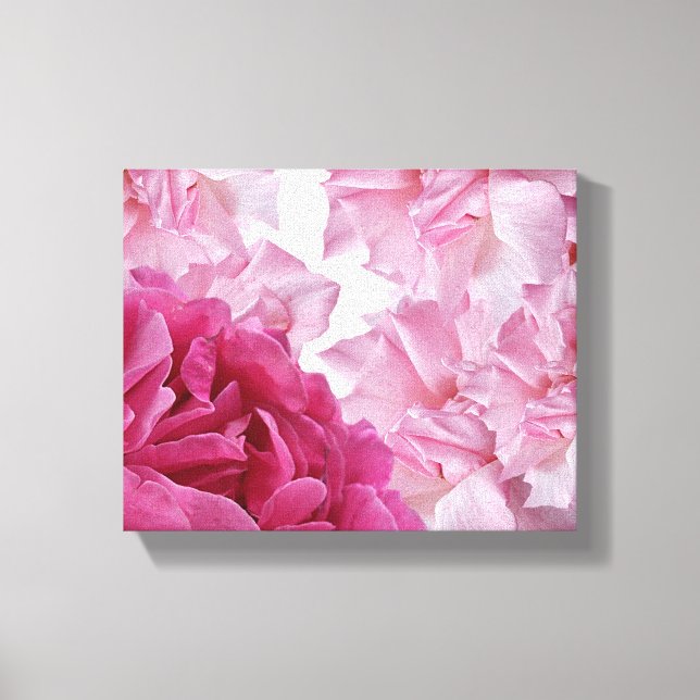 rosa rosa rosa rosado pétalo abstracto arte floral (Anverso)