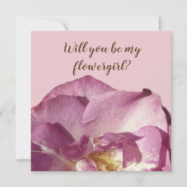 Rosa rosa, ¿serás mi tarjeta de flowgirl? (Anverso)
