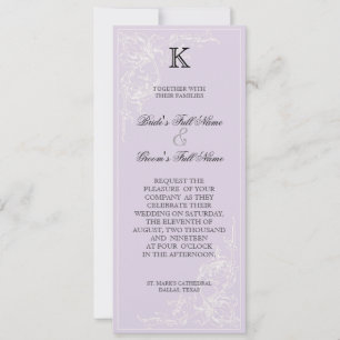 Rosa rosada botánica, invitación a la boda de lava