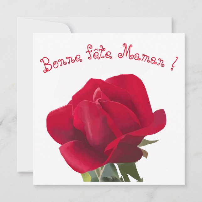 Rosa rouge - Fête des mères (Anverso)