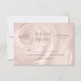 rosa rubia rosa floral simple boda elegante RSVP