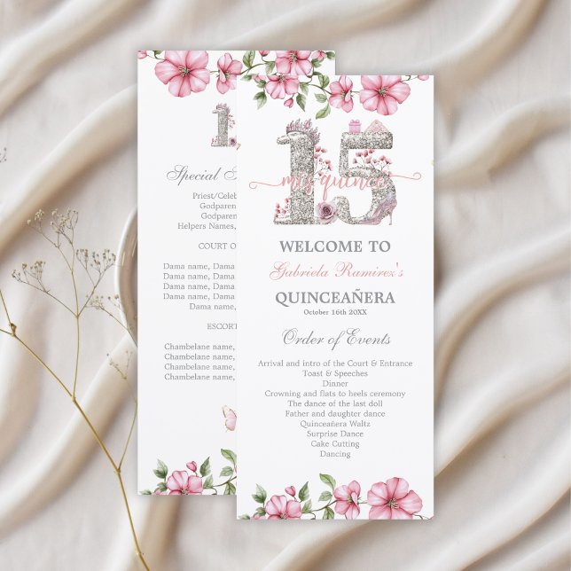 Rosa Rubor Plata Mis Quince Quiñceanera (Subido por el creador)