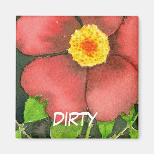 "Rosa salvaje", imán de estado sucio del lavavajil