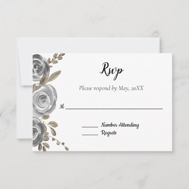 Rosa Silver RSVP (Anverso)