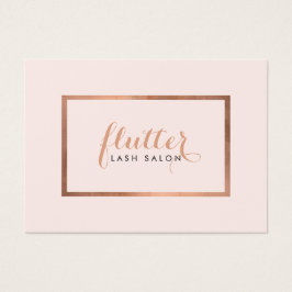 Rosa simple Logotipo de Salón de Lash de Oro Cuida