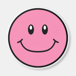 Rosa sonriente 0001 del imán de la cara