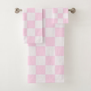 Rosa suave de las hembras rosadas Gingham Checkere