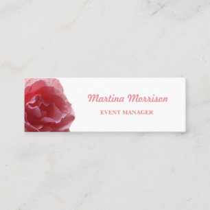Rosa, tarjeta de visita, tamaño: Mini, 7,6 cm x 2,