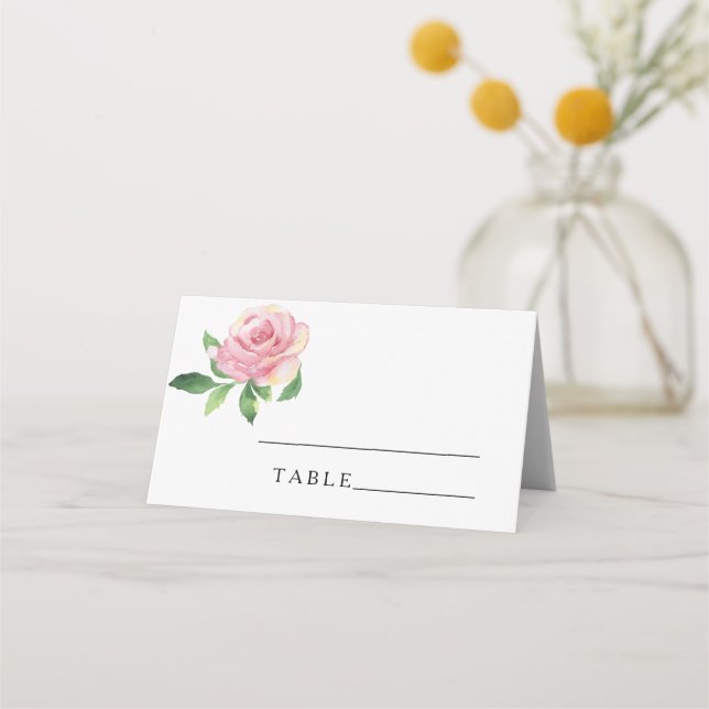 Rosa - tarjetas de plaza boda (Anverso)