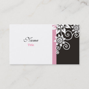 Rosa: : Tarjetas de visita blancos y negros