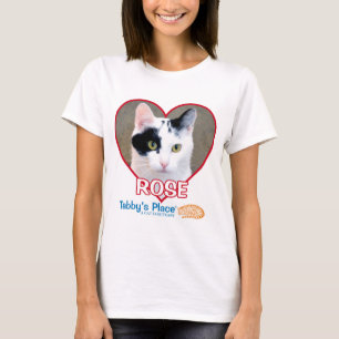 Rosa - Tee de Jersey para mujeres blancas