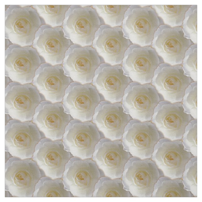 Rosa Tela de rosa blanca algodón o poli (Retal)
