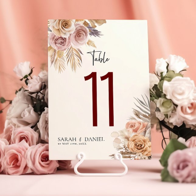 Rosa turbio Boda de guirnaldas florales Números de (Subido por el creador)