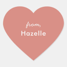 Rosa turbio forma el corazón del pegatina de valen