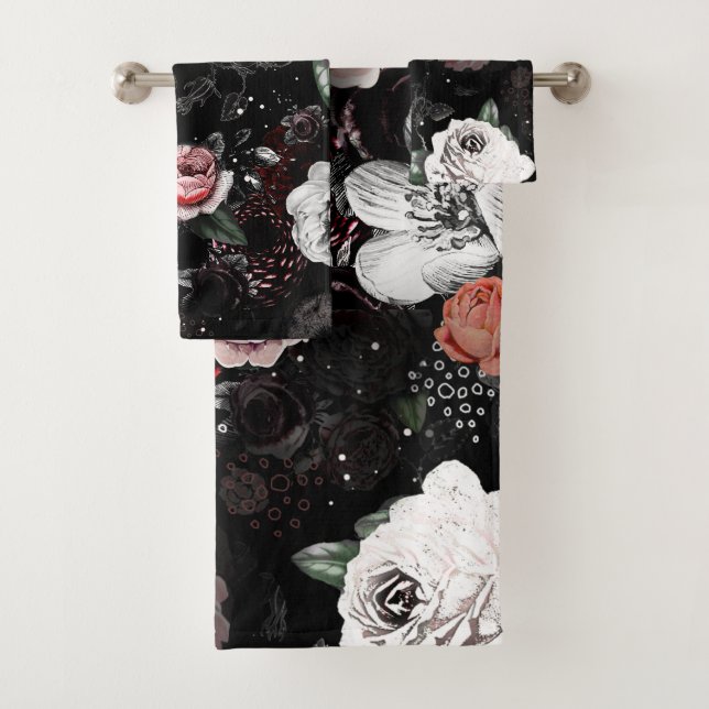 Rosa victoriano rosa, coral, blanco y negro (In situ)