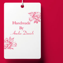 Rosa Vintage Hecha a Mano con Sello Automático